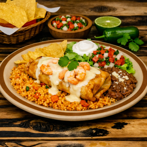 SHRIMP CHIMICHANGA