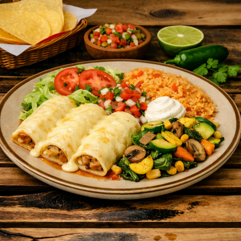VEGGIE ENCHILADAS